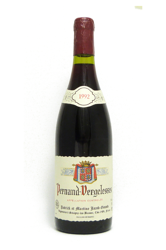 DOMAINE JACOB GIRARD PERNAND VERGELESSES 1992