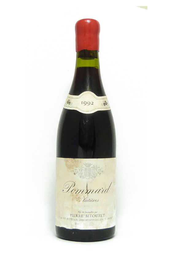 Domaine Bitouzet Prieur Pommard Les Platieres 1er Cru 1992