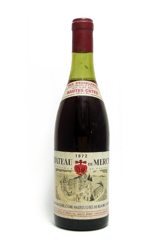 CHATEAU DE MERCEY BOURGOGNE HAUTES COTES DE BEAUNE 1972