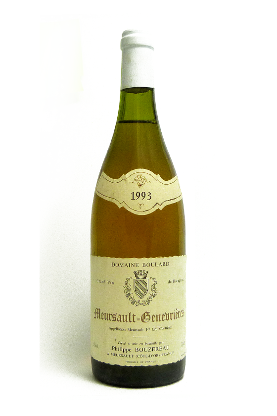 MICHEL BOUZEREAU MEURSAULT GENEVRIERES 1ER CRU 1993